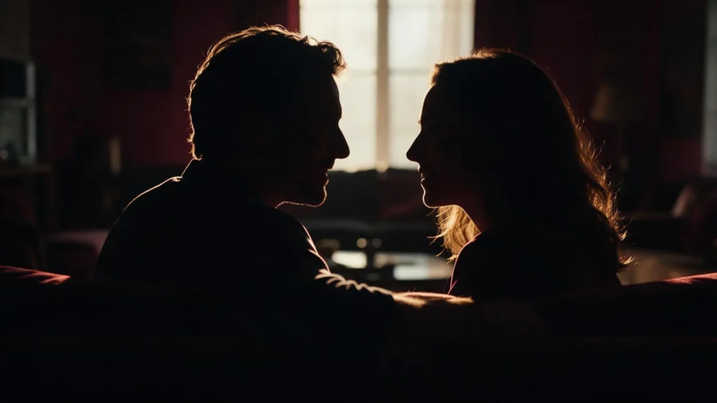 Para rozmawia w polmroku - jak powiedziec partnerce o fetyszu